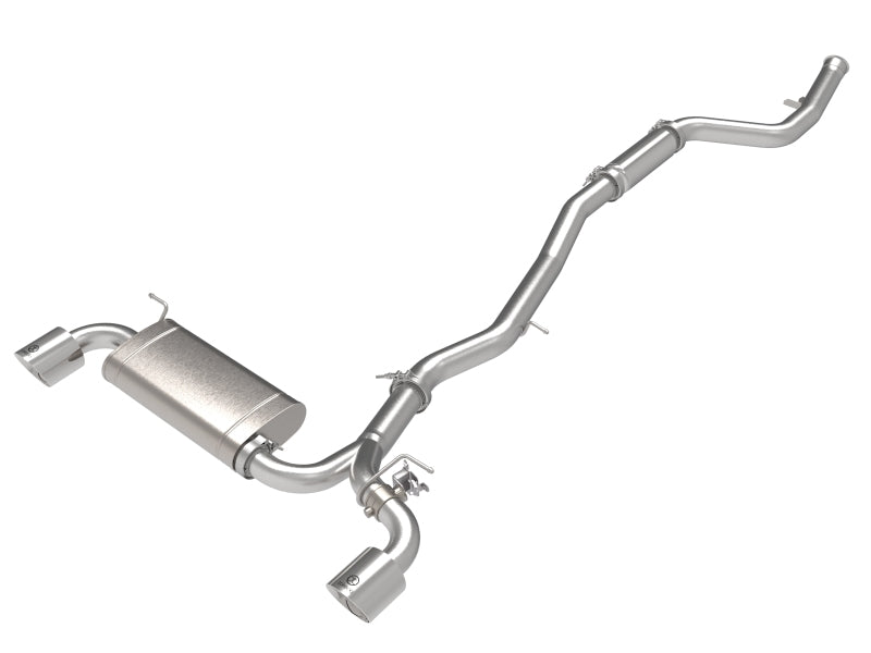 aFe 49-36050-P aFe POWER Takeda 2021 Toyota Supra 2.0L (t) 2.5in-3in 304 SS CB Exhaust w/ Polished Tips