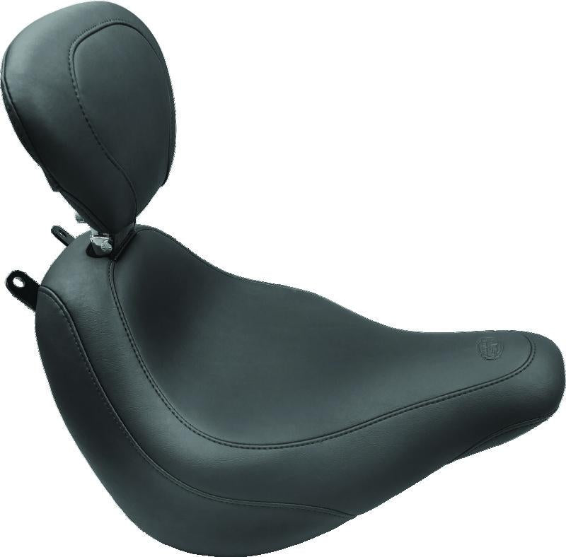 Mustang Motorcycle 79920 Mustang 18-19 Honda Gold Wing GL1800 Standard Touring 1PC Seat w/Driver Backrest - Black