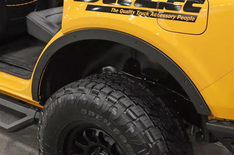 Fender Hook Delete Used To Replace The Factory Tie Down Hooks; Powder Coat; Black; Die-Cast Aluminum; With Installation