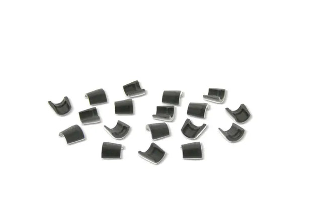 Black small metal valve locks with radial groove for Ferrea 11/32 Std Radial Groove set