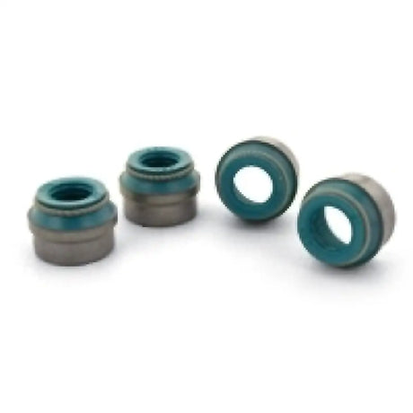 Four Mitsubishi 4B11T valve stem seals for intake valves in a Viton seal set