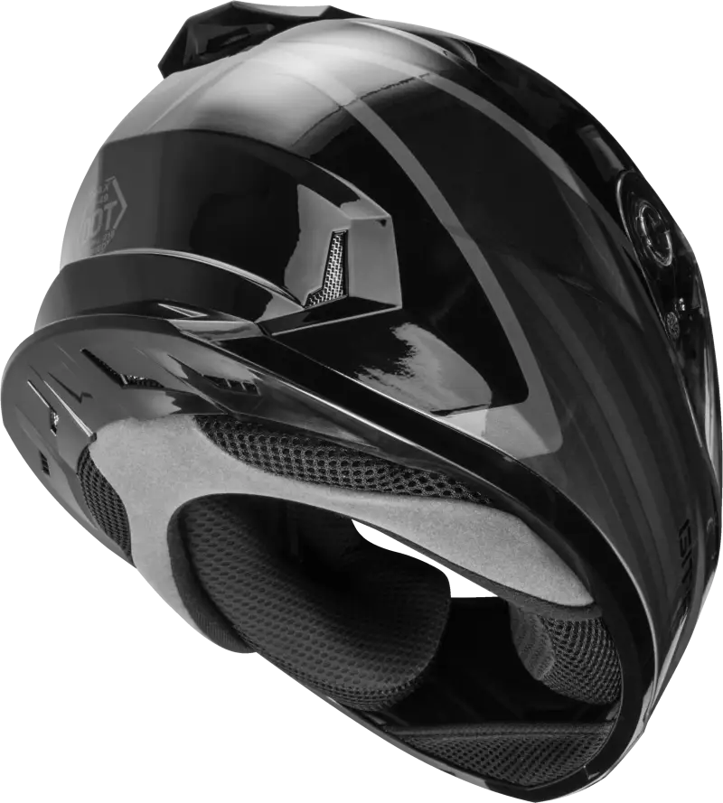 Ff 49 Full Face Deflect Helmet Black/Grey Xs 