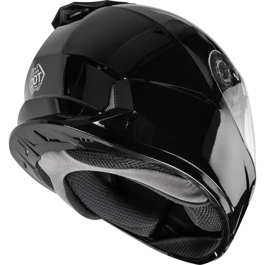 Ff 49s Full Face Snow Helmet Black W/Electric Shield 3x - Powersports