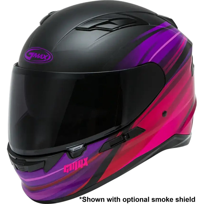 GMAX Ff 98 Full Face Osmosis Helmet Matte Black/Pur/Red Lg