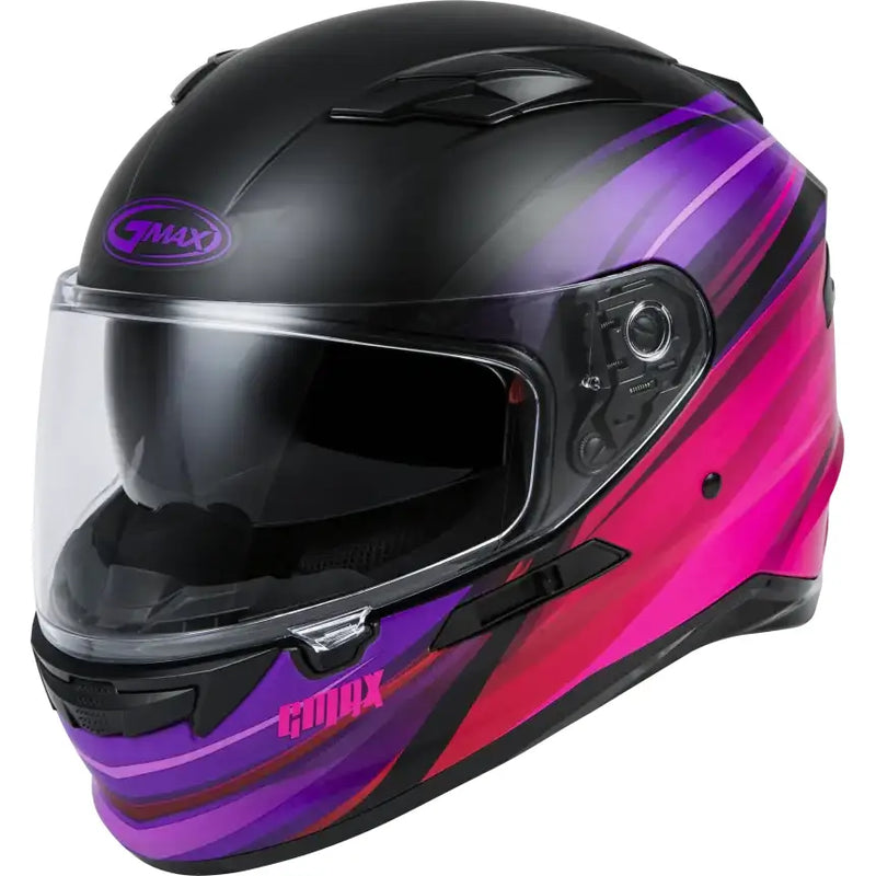 Ff 98 Full Face Osmosis Helmet Matte Black/Pur/Red Md 