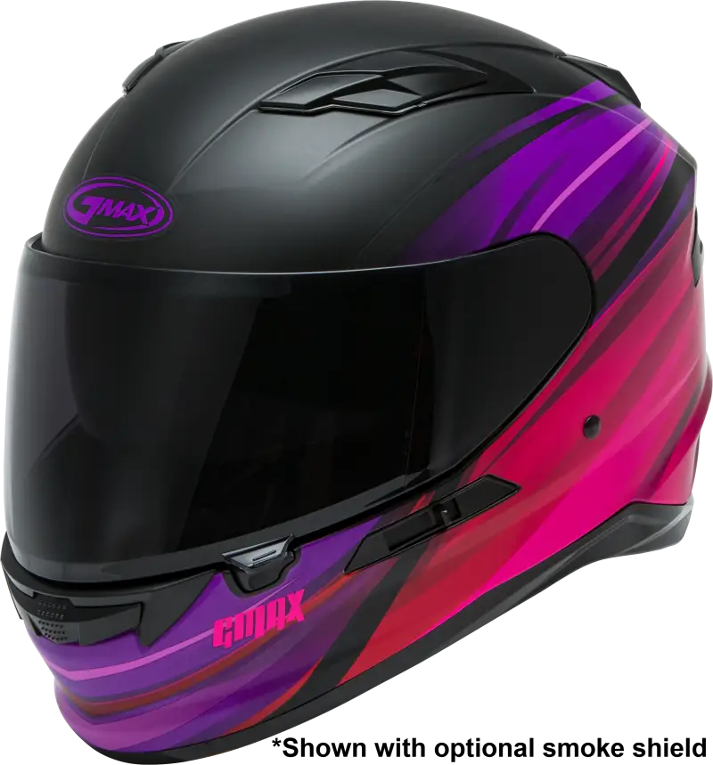 GMAX Ff 98 Full Face Osmosis Helmet Matte Black/Pur/Red Md