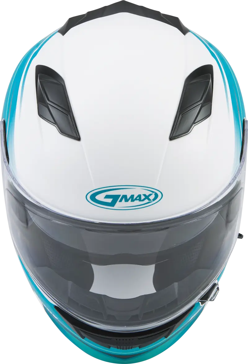 Ff 98 Full Face Osmosis Helmet Matte Wht/Teal/Grey Md 