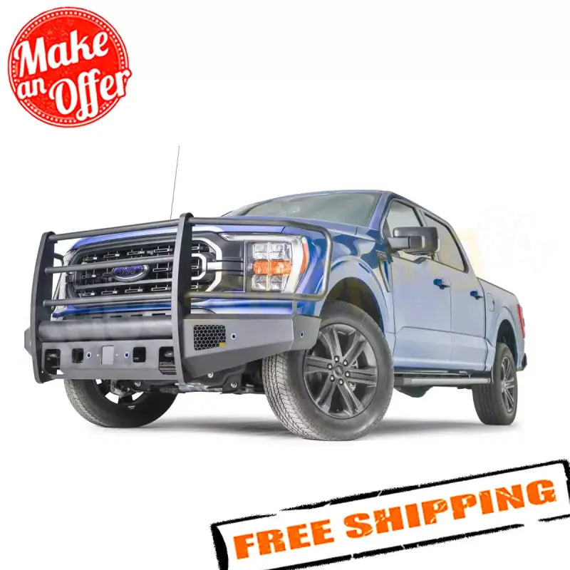 FF21-R5060-1 Fab Fours Black Steel Front Bumper