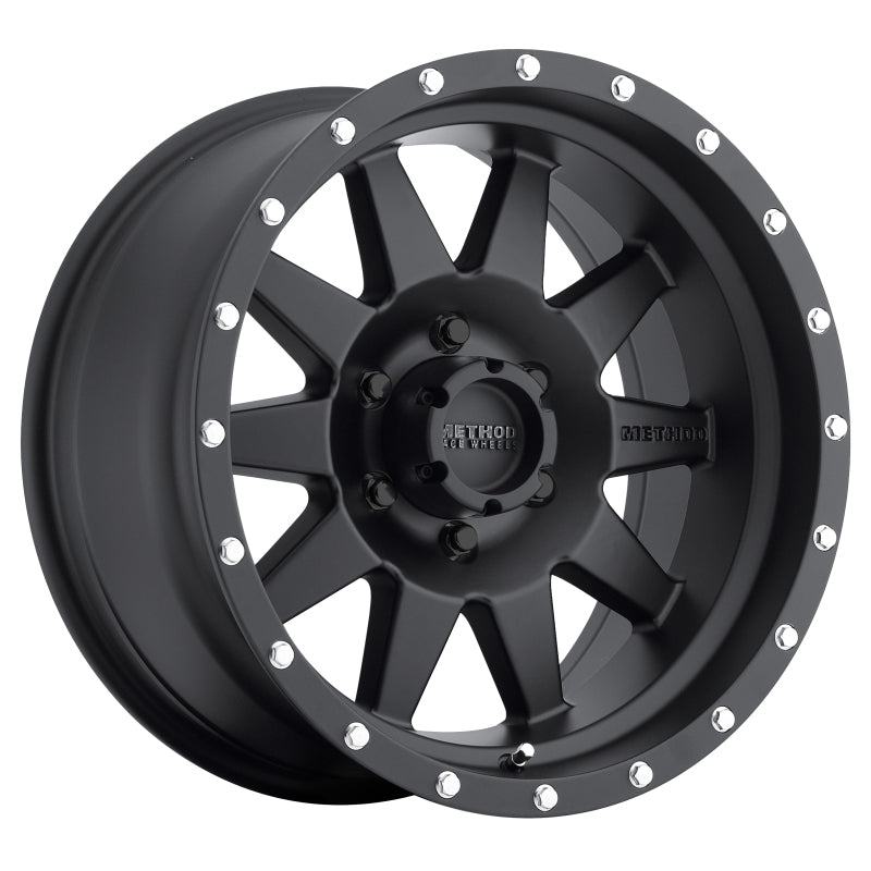 Method Wheels MR30167060500 Method MR301 The Standard 16x7 0mm Offset 6x5.5 108mm CB Matte Black Wheel