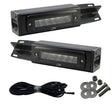 Black LED light bars with mounting hardware for Ford F250-F450 Super FHDHB17UP Racesport