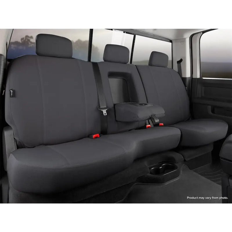 FIA Reinforced Double Stitching Seat Cover DT72-49 Black - DT Rear 40 60 Dodge Ram