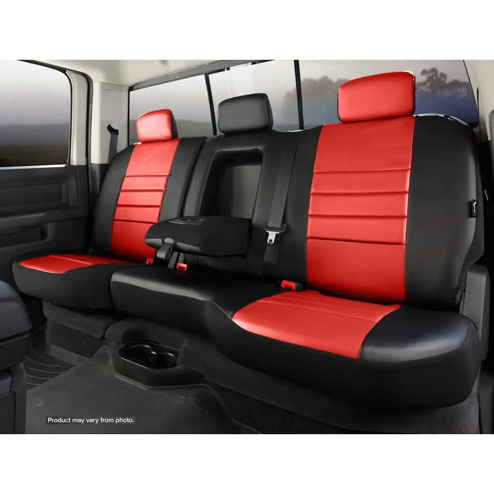 FIA Face Fabric Water Repellent Seat Cover SL62-66 Red - 60 40 GM 1500 Crew 19
