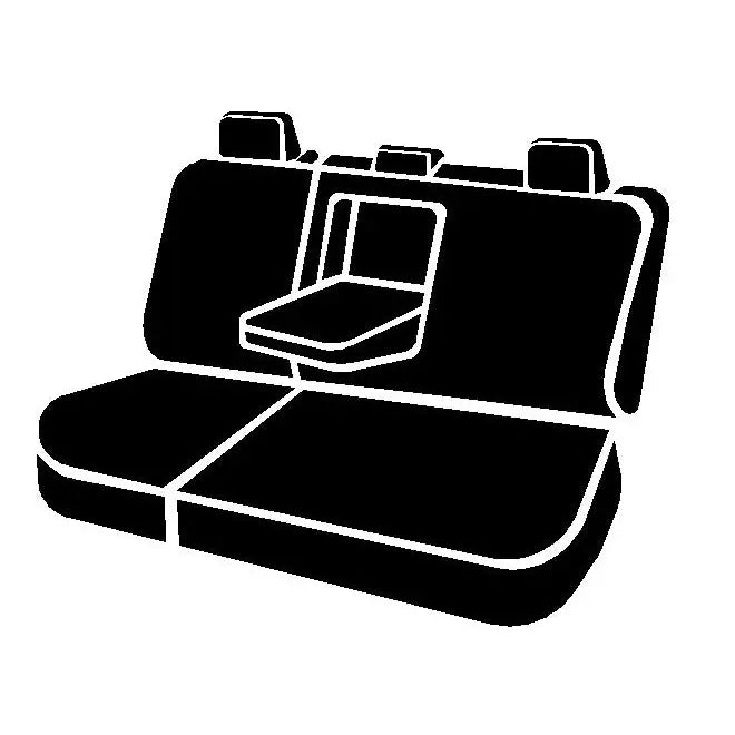 FIA Hand Wash Drip Dry Seat Cover TR42-85 Black - TR Rear 60 40