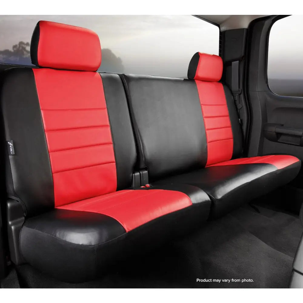 FIA OEM Grade Leatherette Seat Cover SL62-23 Red - SL Rear 60 40