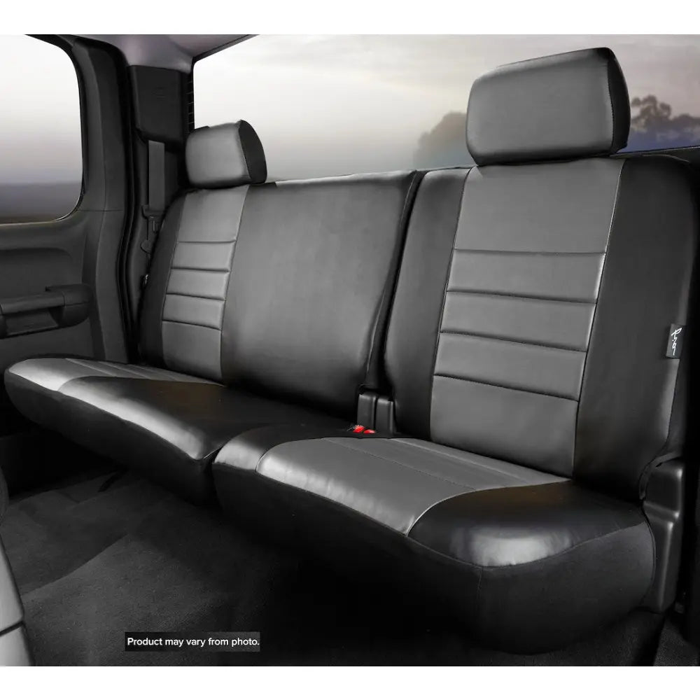 FIA OEM Grade Leatherette Seat Cover SL62-96 Gray - SL Rear 40 60 Split