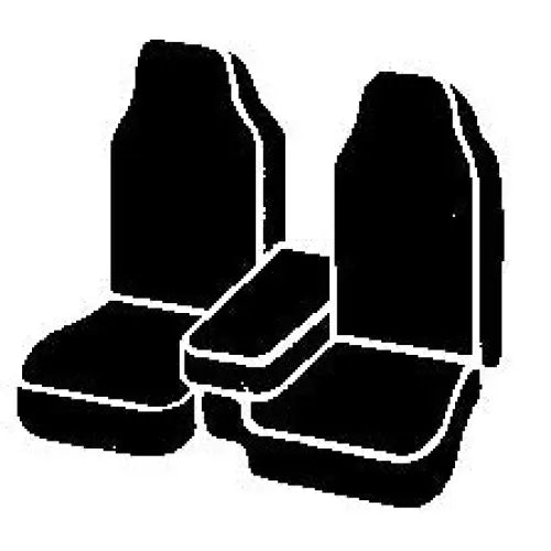 FIA OEM Grade Leatherette Seat Cover SL67-63 Gray - SL Front 60 40