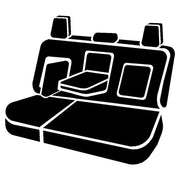 FIA Reinforced Double Stitching Seat Cover DT72-66 Black - Dura-Tech Pro Rear Split Cushion 60