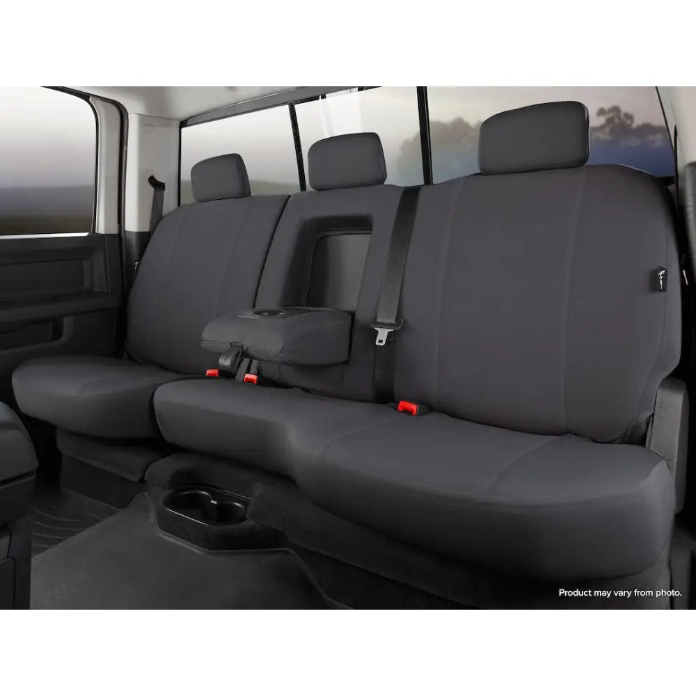FIA Reinforced Double Stitching Seat Cover DT72-80 Black - Dura-Tech Pro Rear 60 40 Split