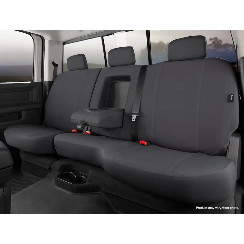 FIA Reinforced Double Stitching Seat Cover DT72-80 Black - Dura-Tech Pro Rear 60 40 Split