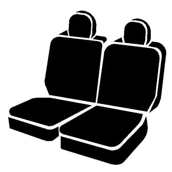 FIA Face Fabric Water Repellent Seat Cover SL65-13 Gray - SL Rear Split 50 50 Ford Bronc