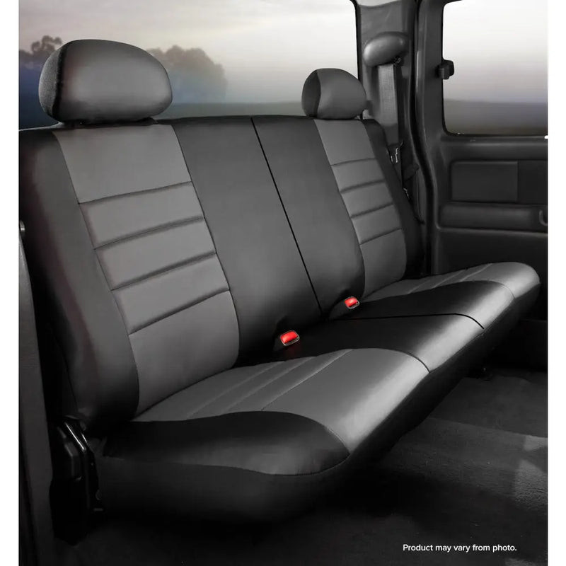FIA Face Fabric Water Repellent Seat Cover SL65-13 Gray - SL Rear Split 50 50 Ford Bronc