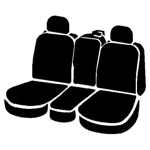 FIA Wear-Resistant Fabrics Seat Cover TRS48-36 Black - Silver Trs Front 40 20 40 Sierra 1500