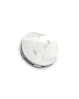 White circular center cap for Rally Sport wheels, fifteen52 65mm snap in style