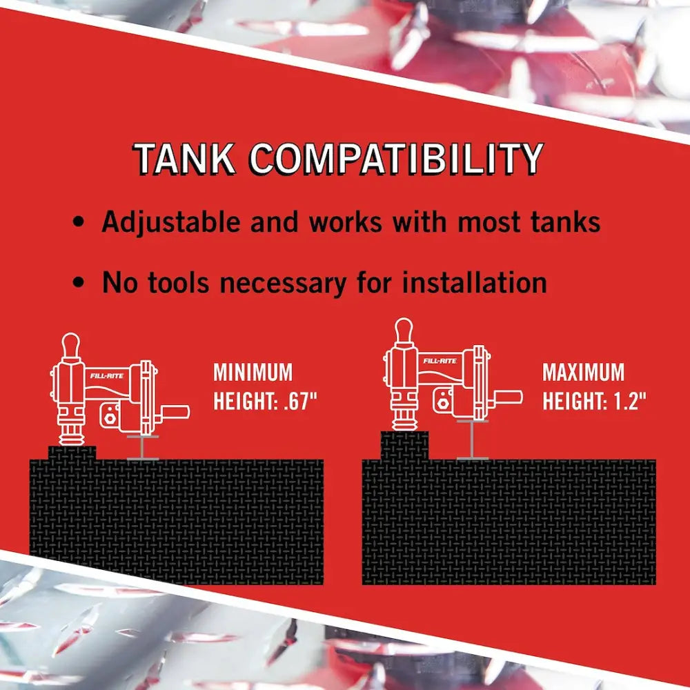 Fill Rite Compact And Easy To Install Unmatched Stability And Support TNKDFR - Tankdefender Pump Accessory