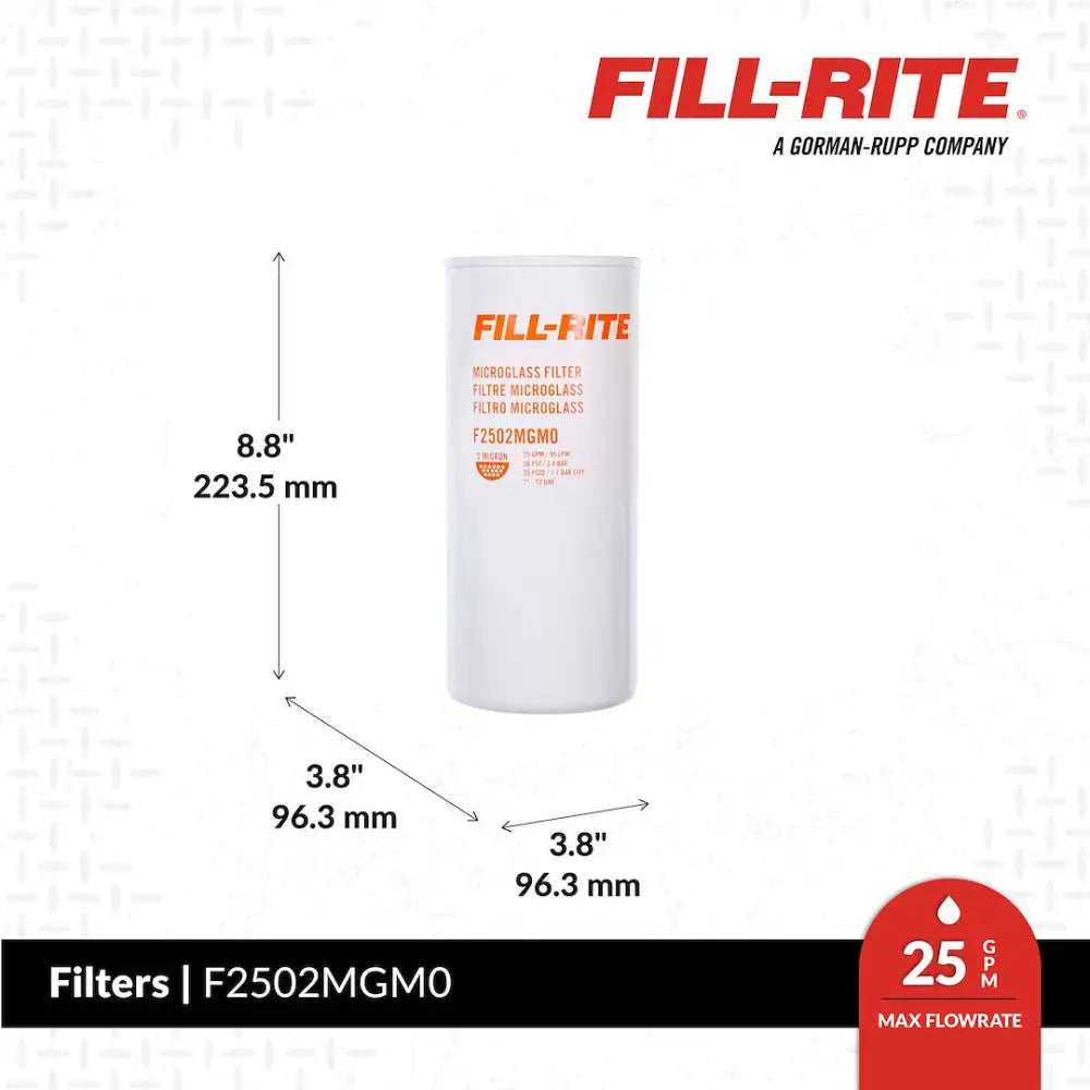 Fill Rite F2502MGM0 Liquid Transfer Tank Pump Filter
