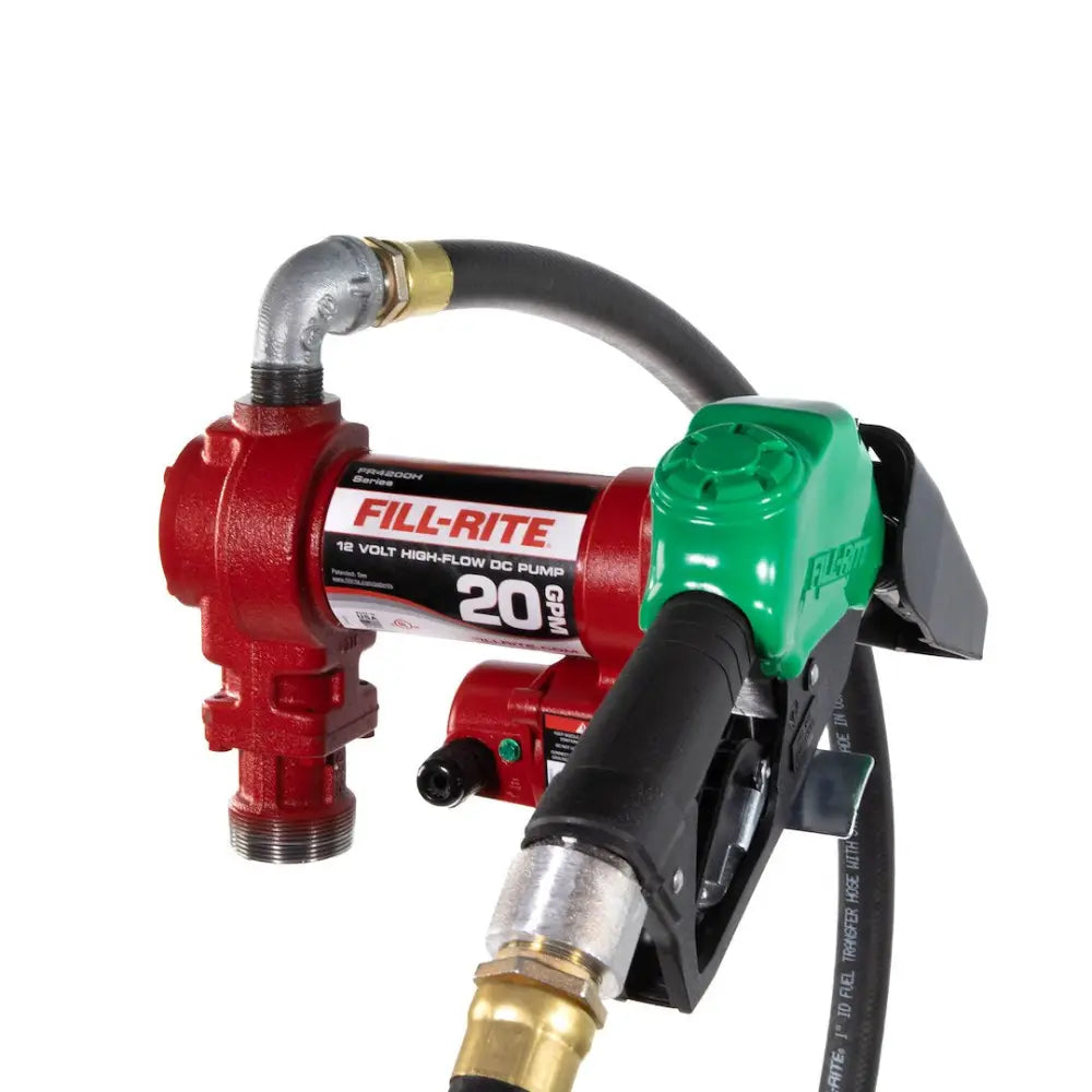 Fill Rite Limited Lifetime Warranty Liquid Transfer Tank Pump FR4210HD - 20 Gpm 12V DC High Flow