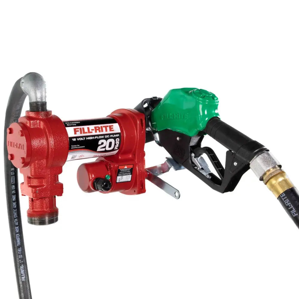 Fill Rite Limited Lifetime Warranty Liquid Transfer Tank Pump FR4210HD - 20 Gpm 12V DC High Flow