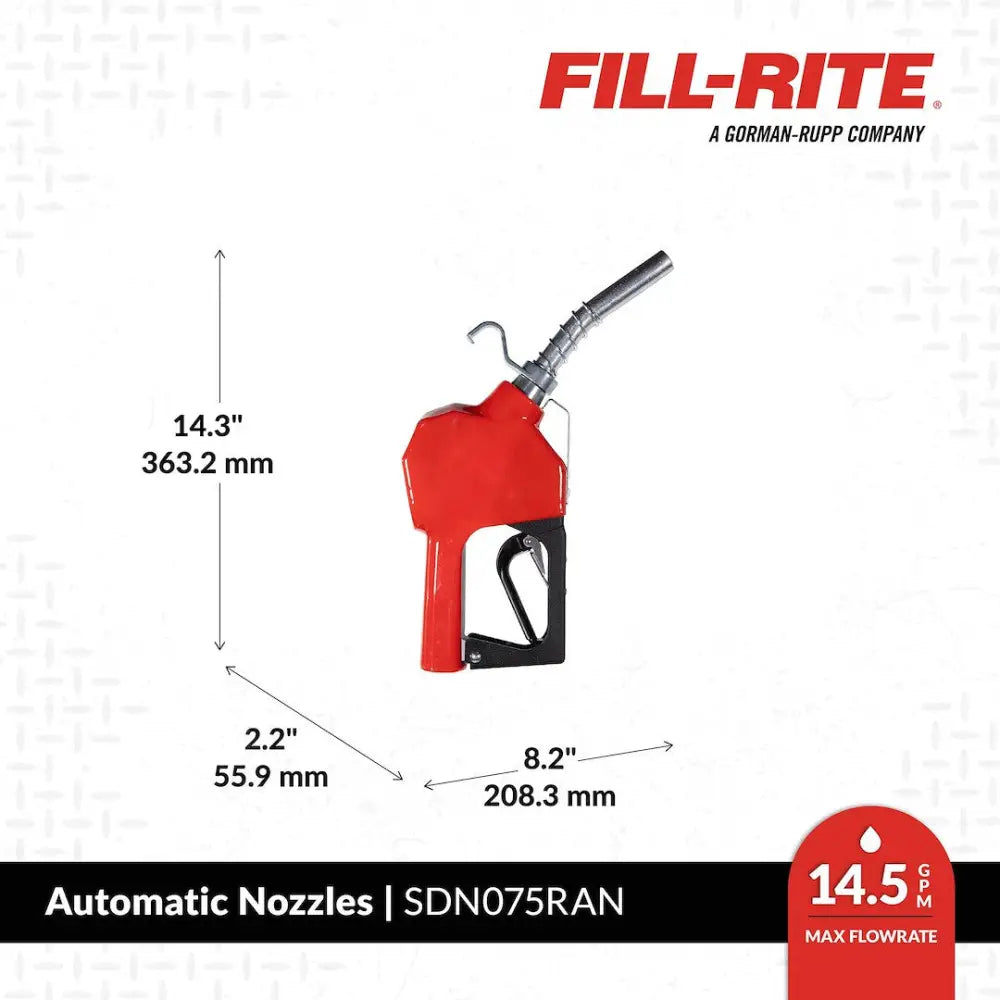 Fill Rite SDN075RAN Liquid Transfer Tank Pump Nozzle