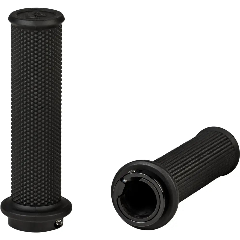 Control Atv Lock On Grips Black No Waffle
