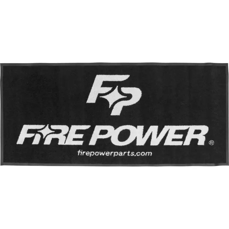FIRE POWER Floor Rug Black/White 73"X33"