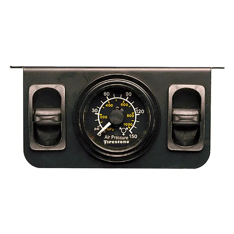 Firestone 2145 Firestone Air Adjustable Leveling Pneumatic Control Panel w/Dual Black Gauge 0-150psi (WR17602145)
