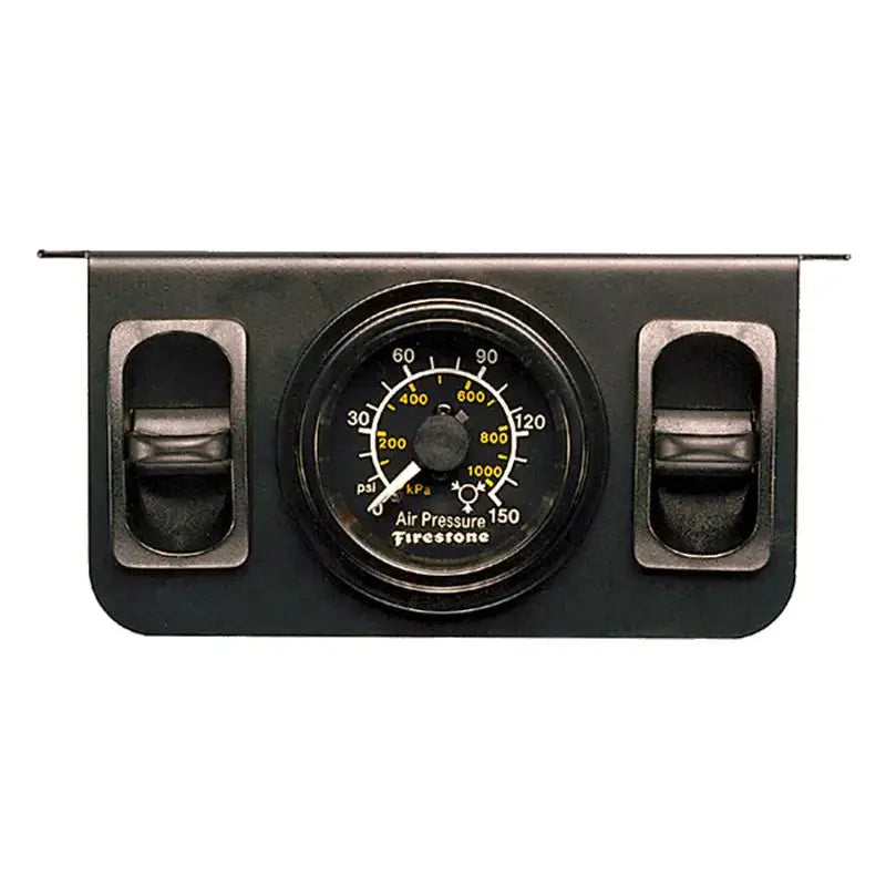 Firestone Air Adjustable Leveling Pneumatic Control Panel w/Dual Black Gauge 0-150psi (WR17602145) - Truck & Automotive