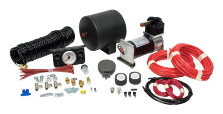 Firestone Air-Rite Air Command II Heavy Duty Compressor Kit w/Dual Pneumatic Gauge (WR17602168) - Powersports