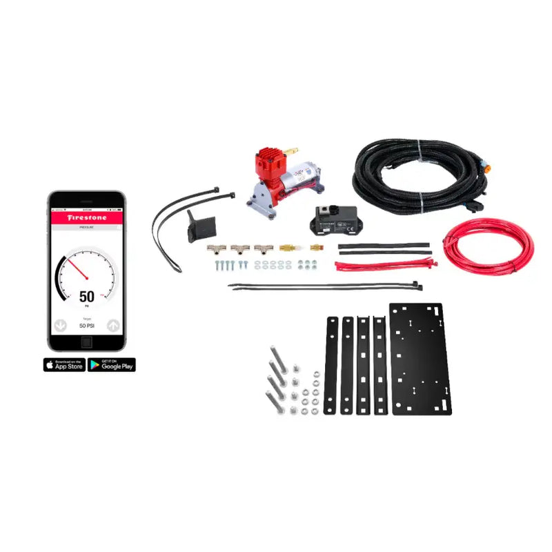 Firestone Environmentally Sealed ECU Helper Spring Compressor Kit 2921 - Air Command Single Wireless App HD