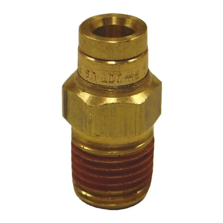 Firestone Male Connector 1/4in. Push-Lock x NPT Brass Air Fitting - 2 Pack (WR17603463) - Truck & Automotive