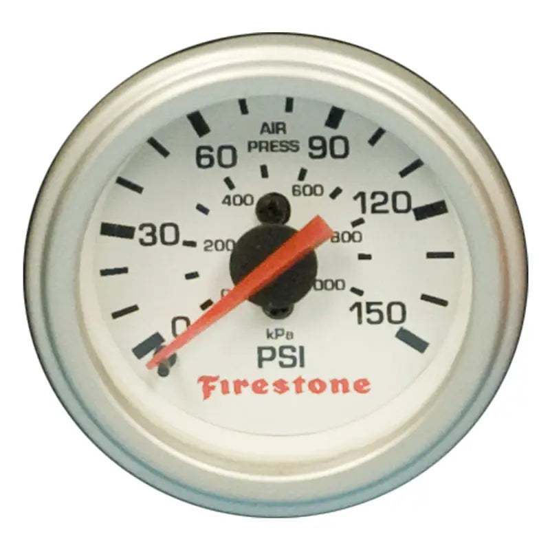 Firestone 9181 Firestone Replacement Single Pressure Gauge - White Face (For PN 2225 / 2229 / 2196) (WR17609181)
