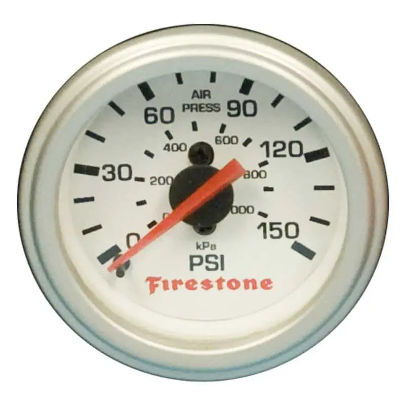 Firestone Replacement Single Pressure Gauge - White Face (For PN 2225 / 2229 / 2196) (WR17609181) 