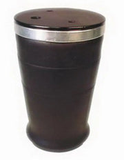 Dark cylindrical air spring with metal ring for Firestone Ride-Rite Replacement Bellow