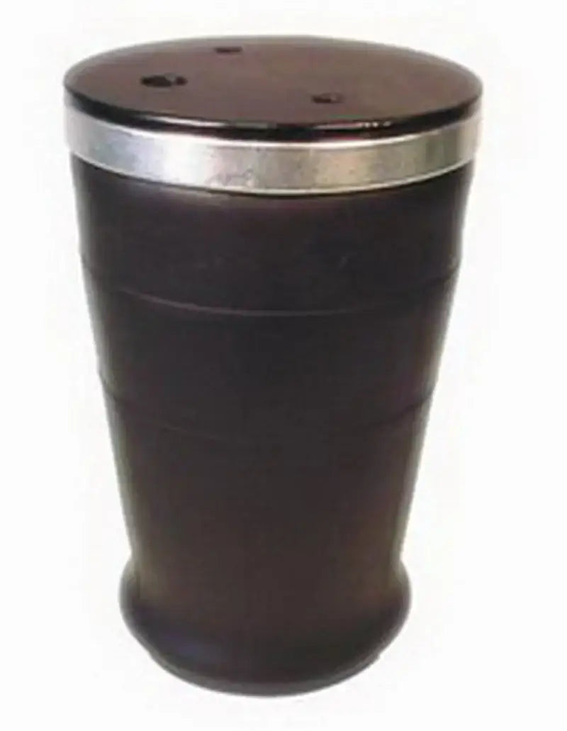 Dark brown Firestone Ride-Rite air spring with silver ring for replacement kit