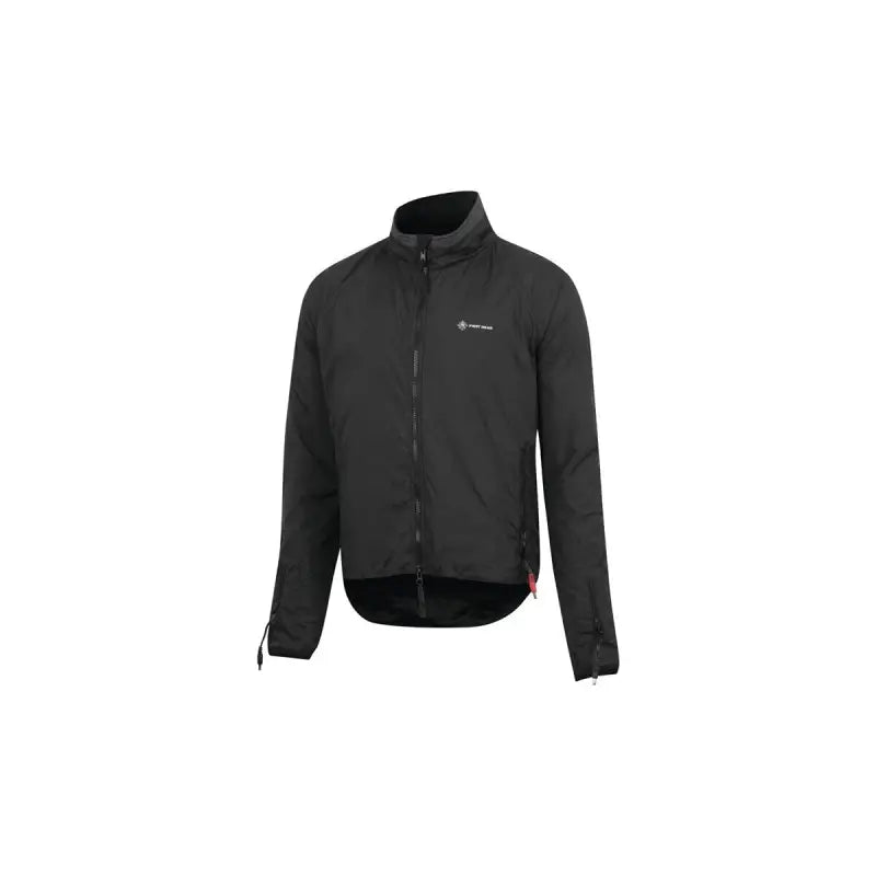 Men’s black zippered heated jacket liner for cold weather outdoor adventures