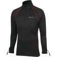 Black long-sleeve thermal layer shirt with red stitching for FIRSTGEAR Heated Layer Shirt 12V