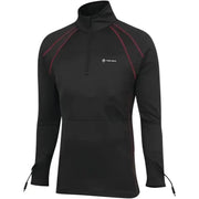 Black long-sleeve thermal layer shirt with red stitching for FIRSTGEAR Heated Layer Shirt 12V