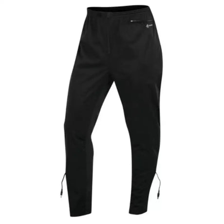 Black waterproof hiking pants with adjustable cuffs from FIRSTGEAR Heated Pants Liner 2XL