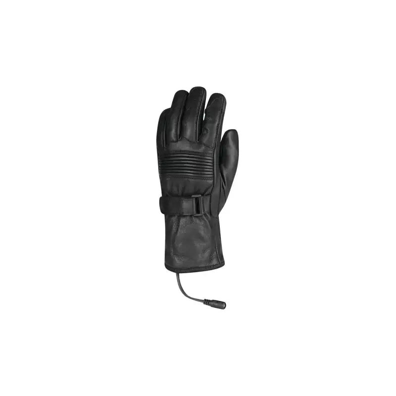 Firstgear Heated Rider iTouch Gloves black leather with wrist strap and power cord