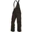 Black waterproof snow bibs with adjustable suspenders from FIRSTGEAR Kathmandu pants black for motorcycle rides