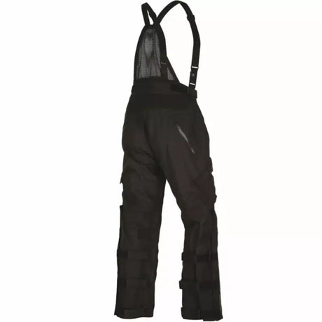 Black tactical bib pants from FIRSTGEAR Kathmandu for stay protected and look sharp
